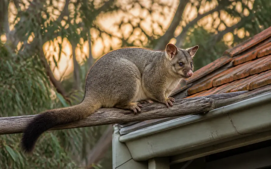 Common brushtail possum, the possum most often found in Melbourne roofs